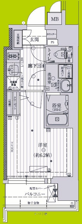 ファーストフィオーレ難波南アルマ 間取り