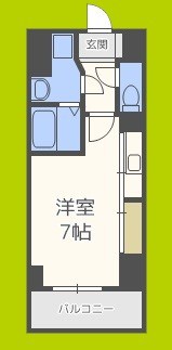 S-RESIDENCE難波Viale 間取り