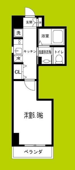 CQレジデンス大阪WEST 間取り