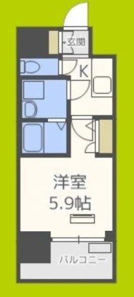 レオンコンフォート難波ブラン 間取り