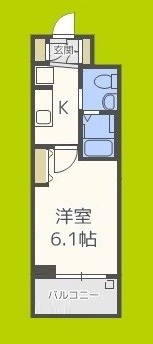 エステムプラザ難波WESTリバークロス 間取り