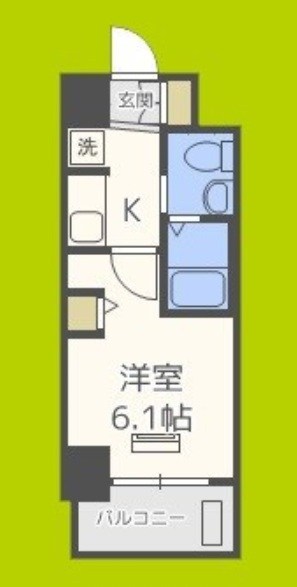 エステムコート難波WESTSIDEⅢドームシティ  間取り