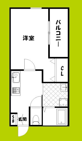 ユウパレス池上町 間取り図