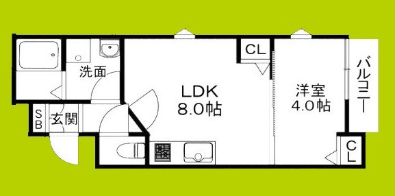 HGS服部天神 間取り