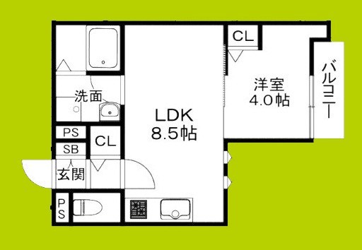 HGS服部天神 間取り