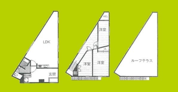 東淡路町1丁目戸建て 間取り