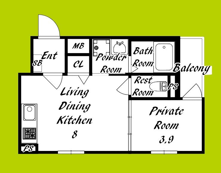 センチュリー昭和町 間取り図