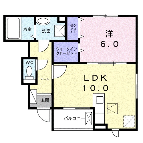 クレスト　コート 間取り図
