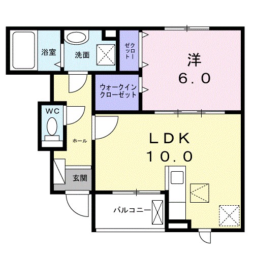 クレスト　コート 間取り図