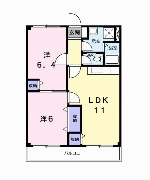 アメニティ東香里 間取り
