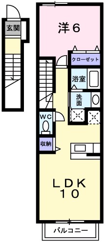 プラッツ　くみのき 間取り