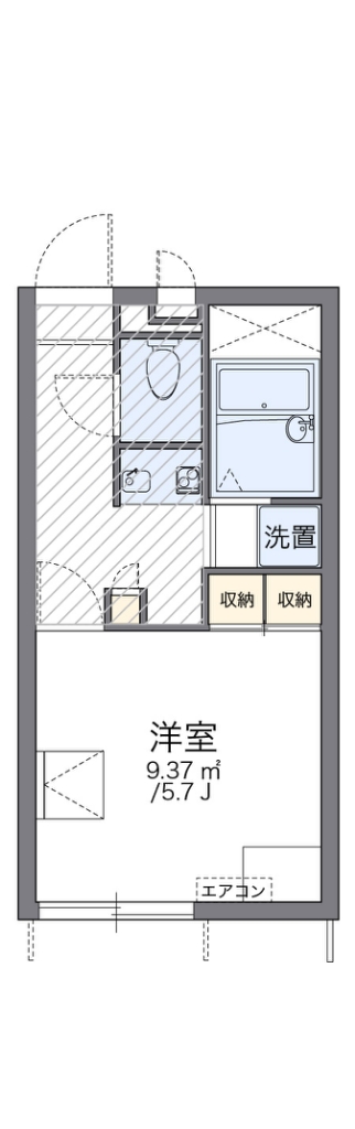 レオパレス国栄 間取り