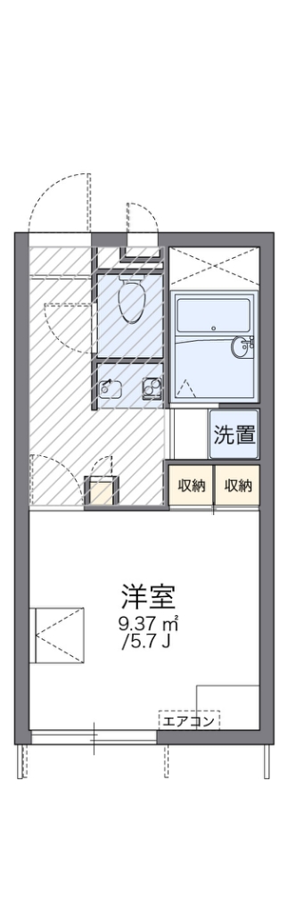 レオパレス国栄 間取り