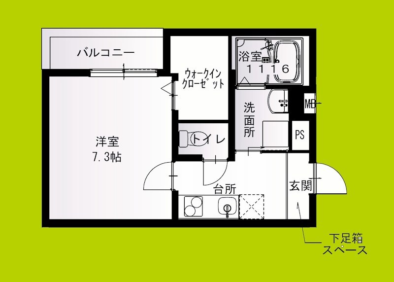 フジパレス遠里小野ノース 間取り