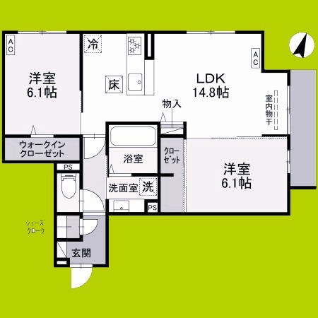 フルール 間取り図