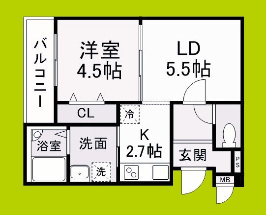 フジパレス和泉大宮 間取り図