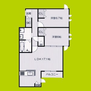 仮)リアンコート 間取り図