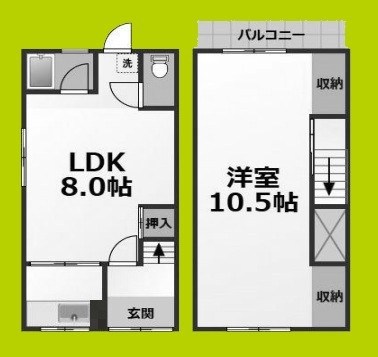 喜連7丁目貸家 間取り