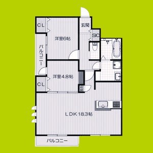仮)リアンコート 間取り図