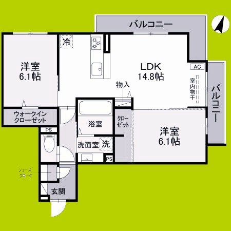 フルール 間取り図