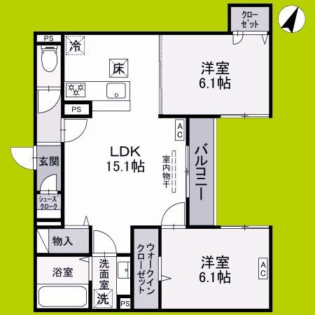 フルール 間取り図