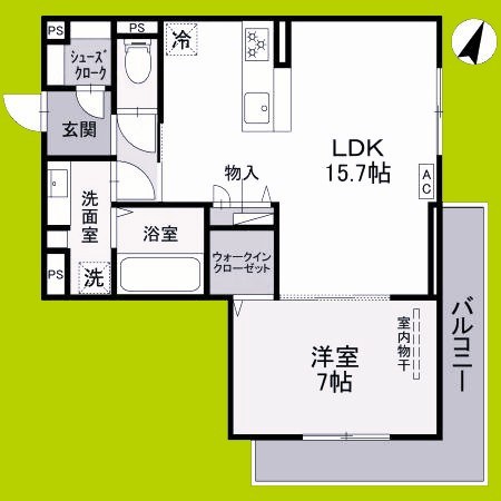 フルール 間取り図