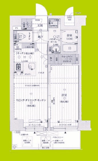 ファーストフィオーレ江坂ラディール 間取り図