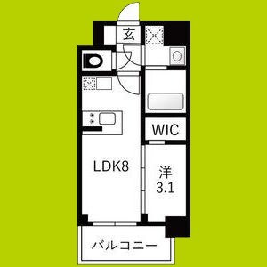エスリードレジデンス ザ・グラン大阪福島クラス 間取り図