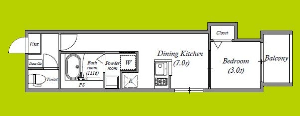 ハーモニーテラス杭全Ⅱ 間取り図