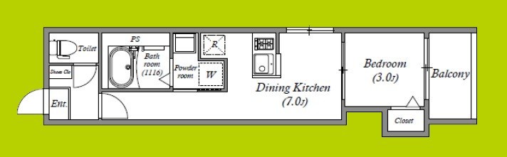ハーモニーテラス杭全Ⅱ 間取り図