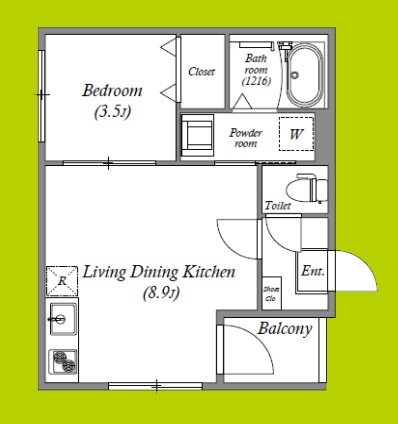 ハーモニーテラス杭全Ⅱ 間取り図