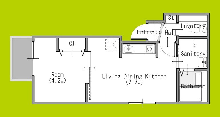 モアナ福町 間取り図