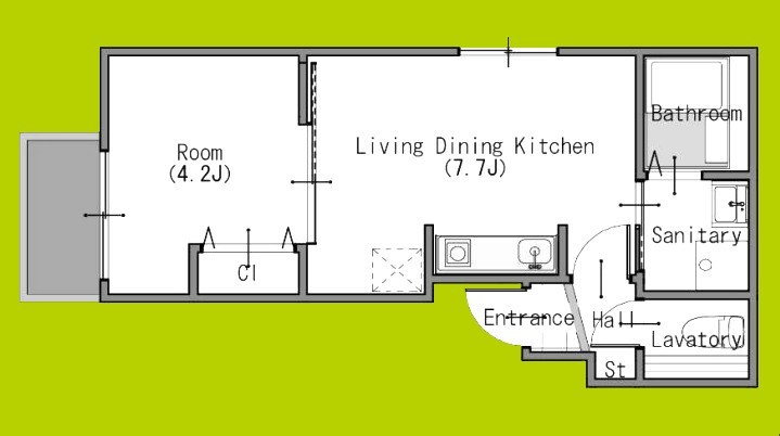 モアナ福町 間取り図