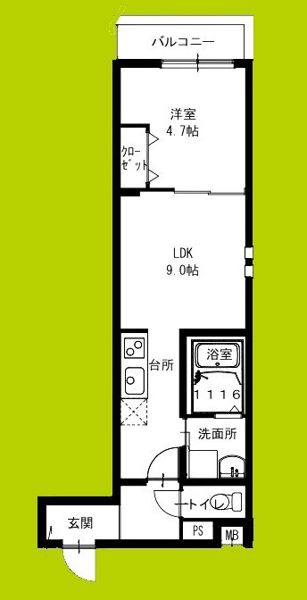 フジパレス新伊丹Ⅱ番館 間取り図
