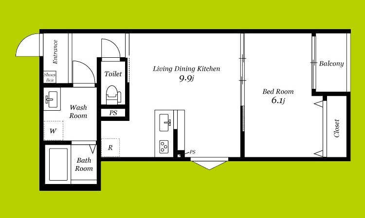 Cocon Grandjour 武庫之荘西 間取り図