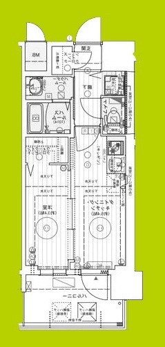 エステムコート難波WEST-SIDEIXレデント 間取り図