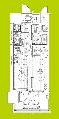 エステムコート難波WEST-SIDEIXレデント 間取り図