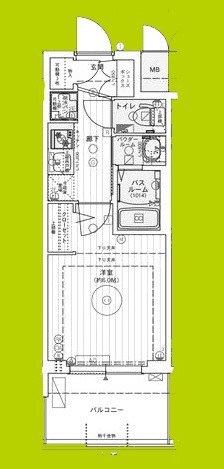エステムコート難波WEST-SIDEIXレデント 間取り図