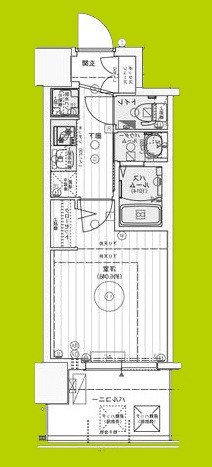 エステムコート難波WEST-SIDEIXレデント 間取り