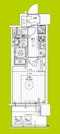 エステムコート難波WEST-SIDEIXレデント 間取り図
