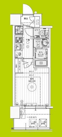 エステムコート難波WEST-SIDEIXレデント 間取り図