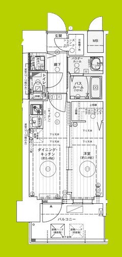 エステムコート難波WEST-SIDEIXレデント 間取り図