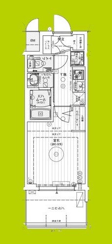 エステムコート難波WEST-SIDEIXレデント 間取り