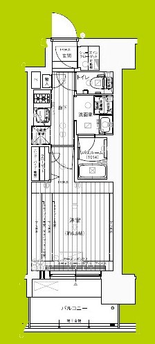 レオンヴァリエ長堀通 間取り図