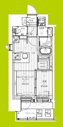 レオンヴァリエ長堀通 間取り図