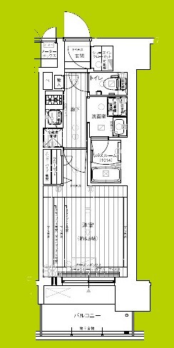 レオンヴァリエ長堀通 間取り図