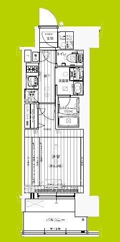 レオンヴァリエ長堀通 間取り図