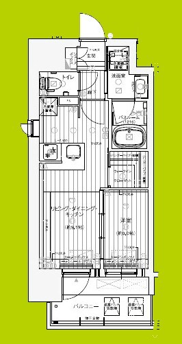 レオンヴァリエ長堀通 間取り図