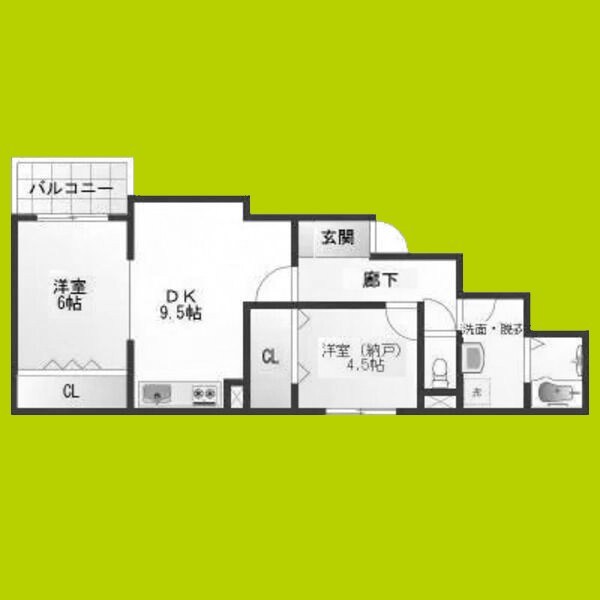 Healing Grace　B棟 間取り