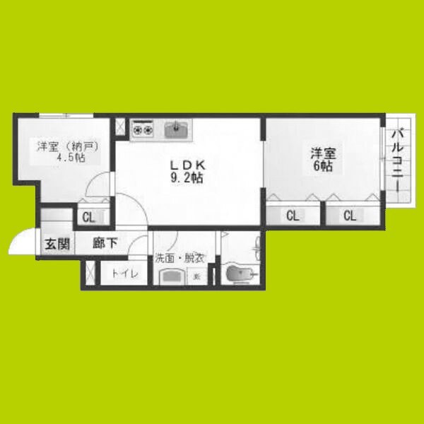 Healing Grace　B棟 間取り